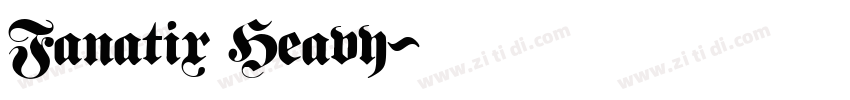 Fanatix Heavy字体转换